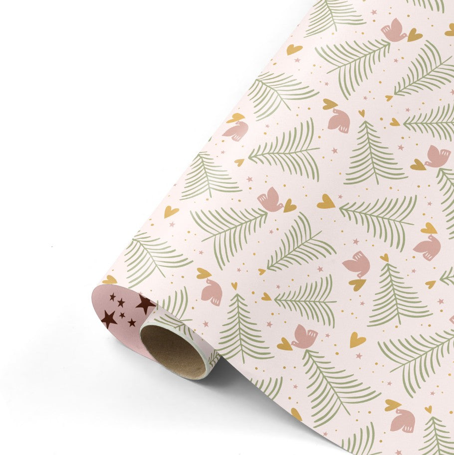 Rouleau de papier cadeau - Peaceful Pines - calm base