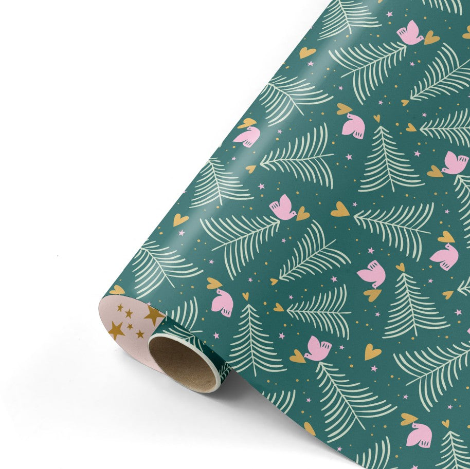 Rouleau de papier cadeau - Peaceful Pines - colorful