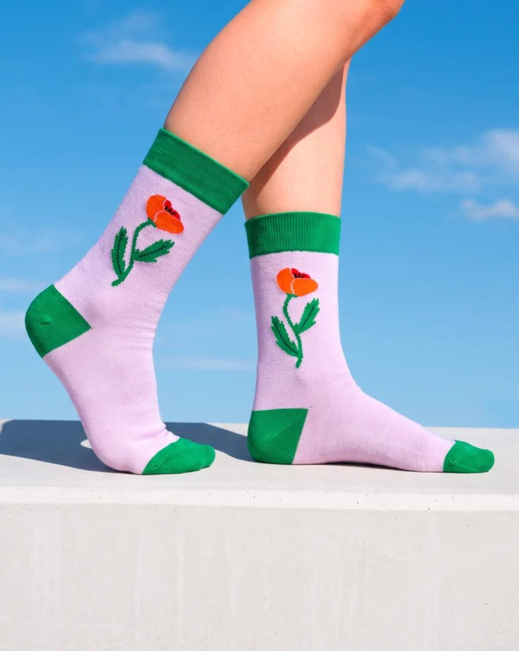 Chaussettes - Poppies