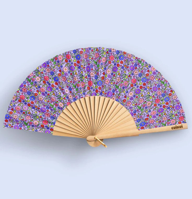 Eventail fleurs - Liberty