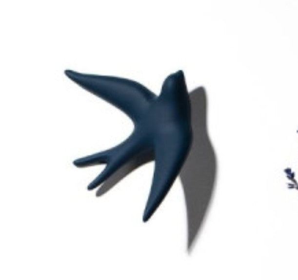 Décoration murale hirondelle - Bleu cyclone