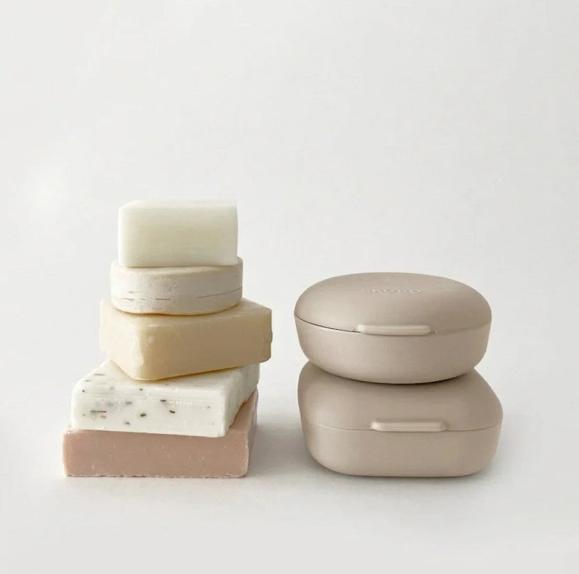 Boite à savon de voyage carrée - Sand
