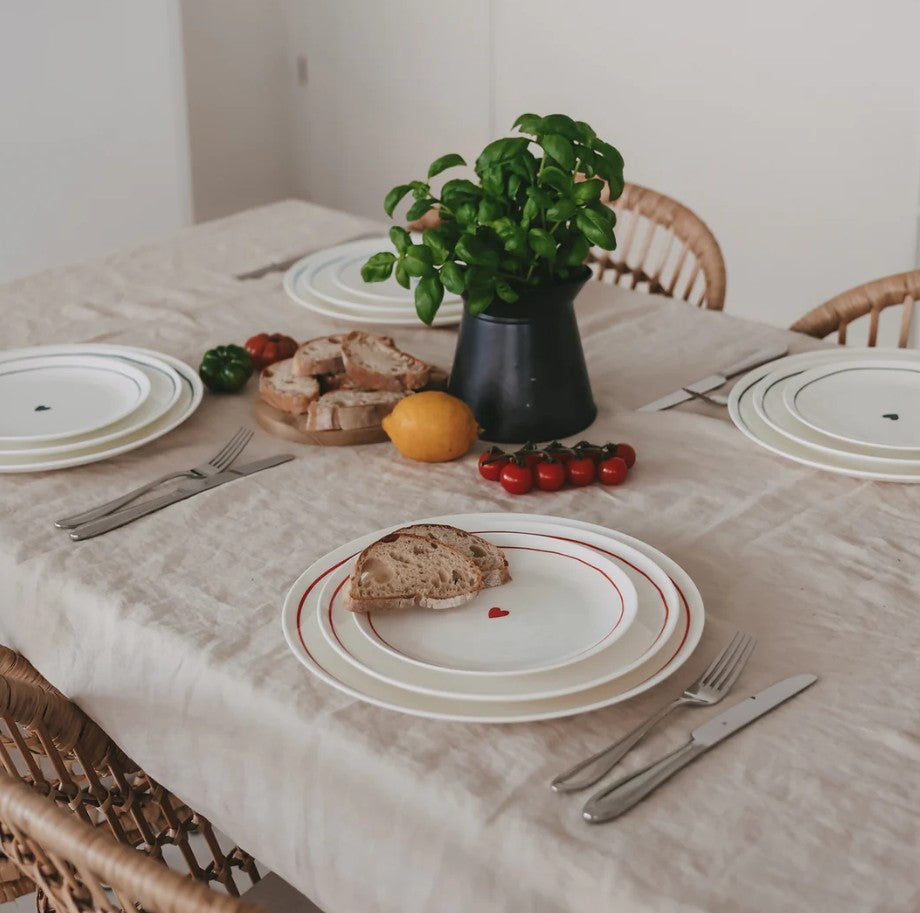 Petite assiette - Coeur - rouge