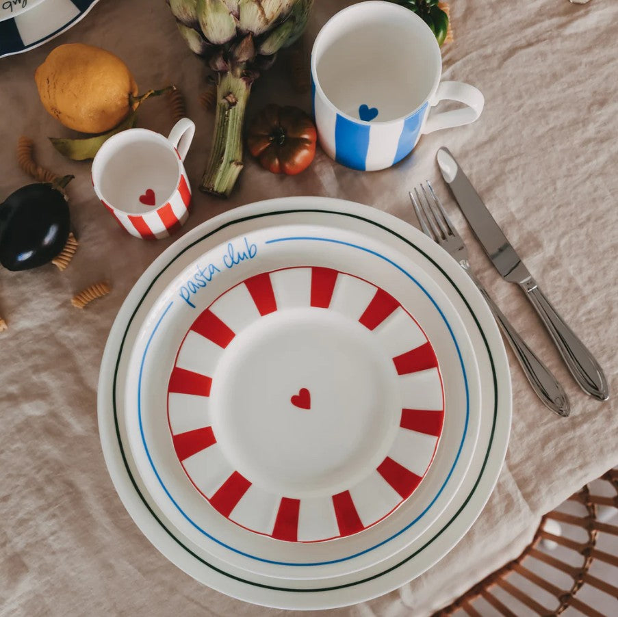 Petite assiette ondulée - rouge
