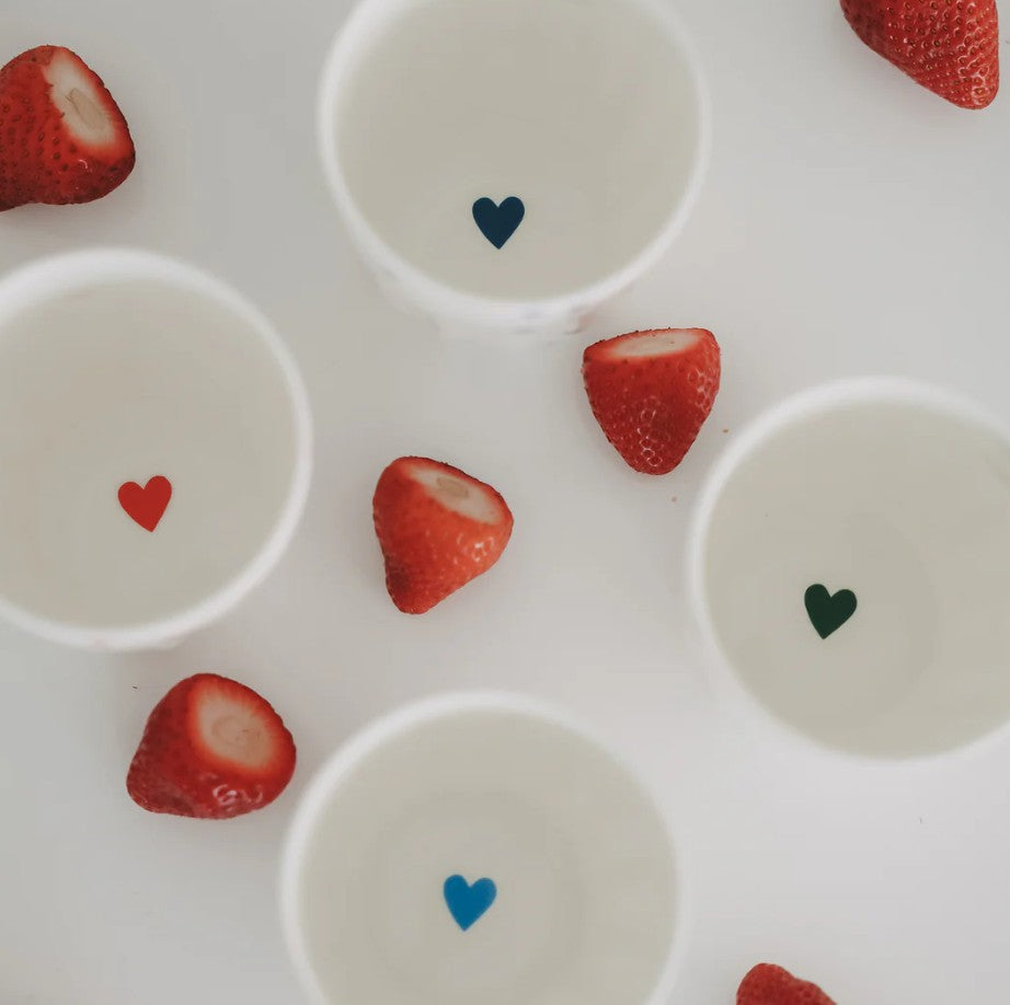Mug - Petits coeurs - bleu clair
