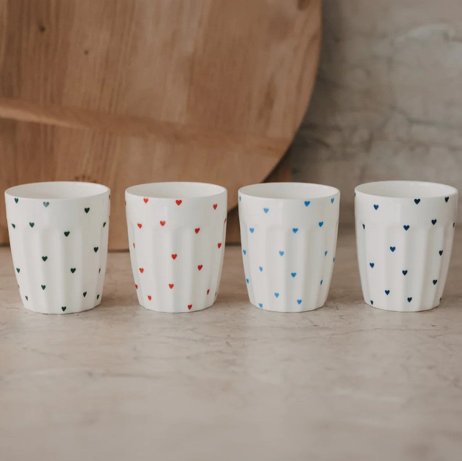 Mug - Petits coeurs - bleu clair