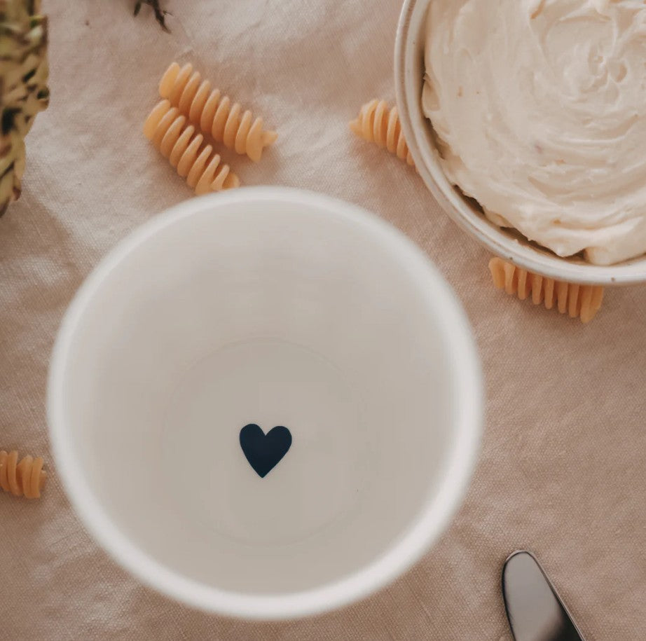 Mug - Petits coeurs - bleu foncé