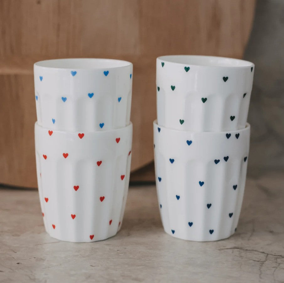 Mug - Petits coeurs - vert