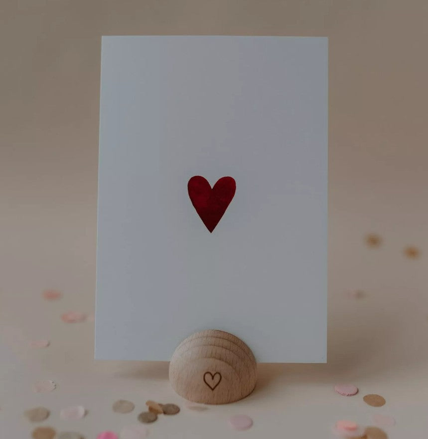 Porte carte - Demi-cercle - coeur