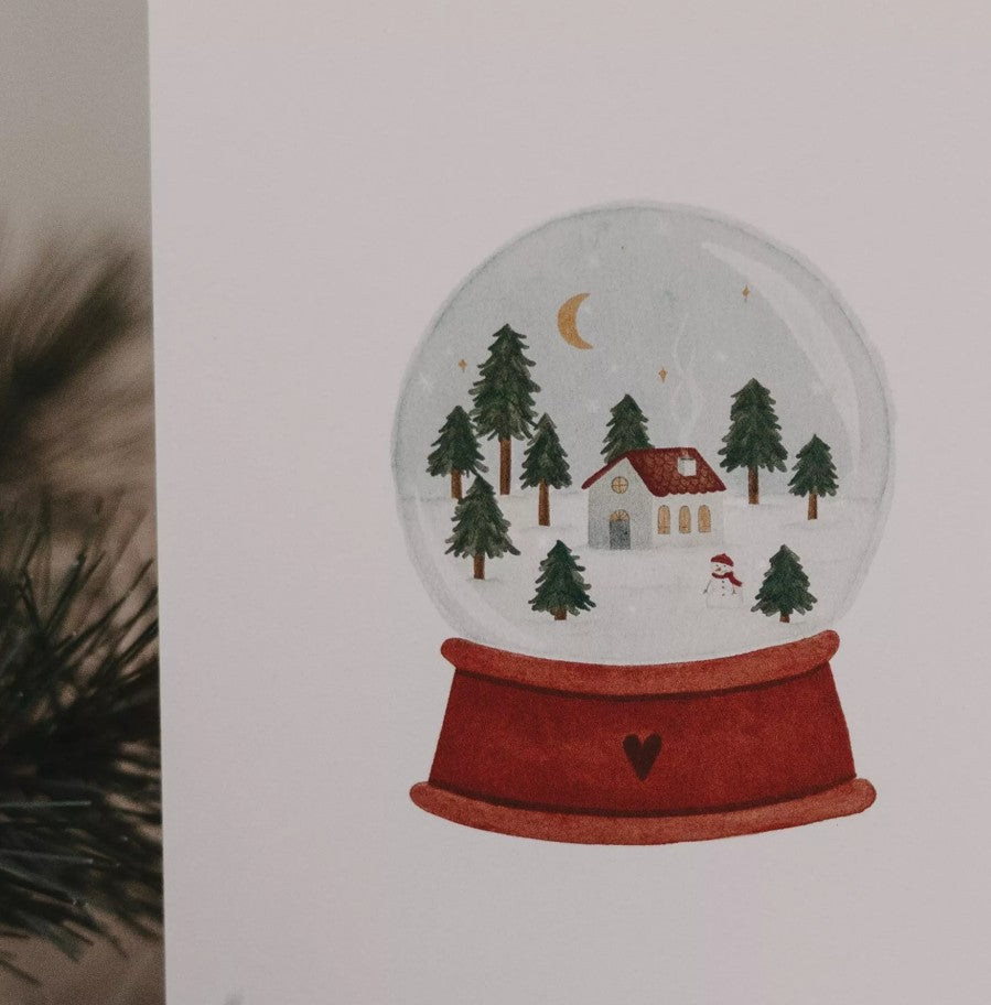 Carte postale - Boule à neige