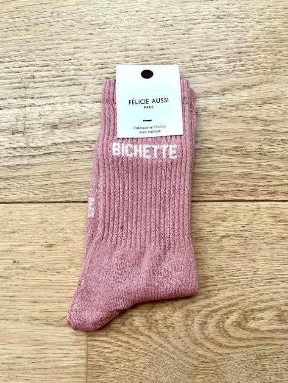 Chaussettes - Bichette - rose ballerine paillettes - 36/40