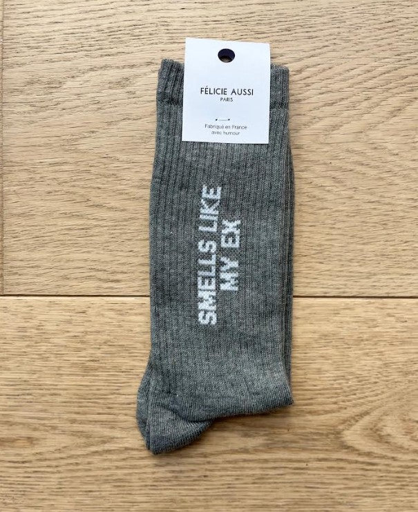 Chaussettes - smells like my ex - gris chiné - 40/45