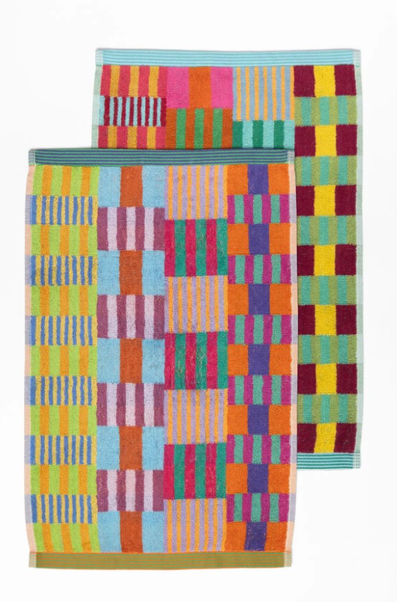Guest Towel Duo - tulip quilt - 102