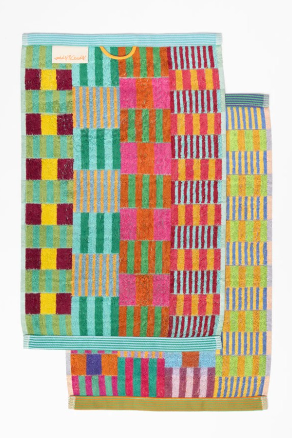 Guest Towel Duo - tulip quilt - 102