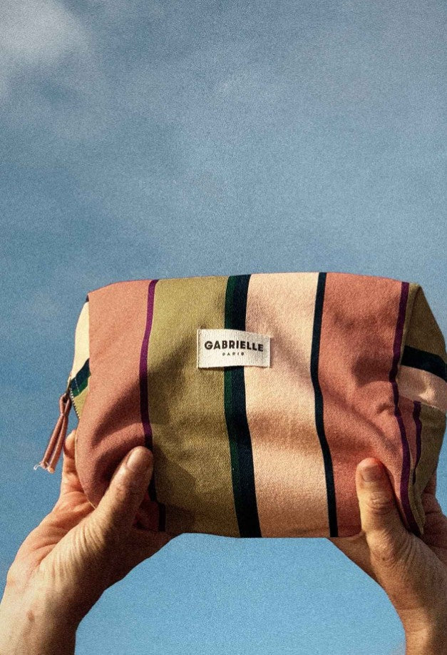 Trousse de toilette - Rayures - Sand