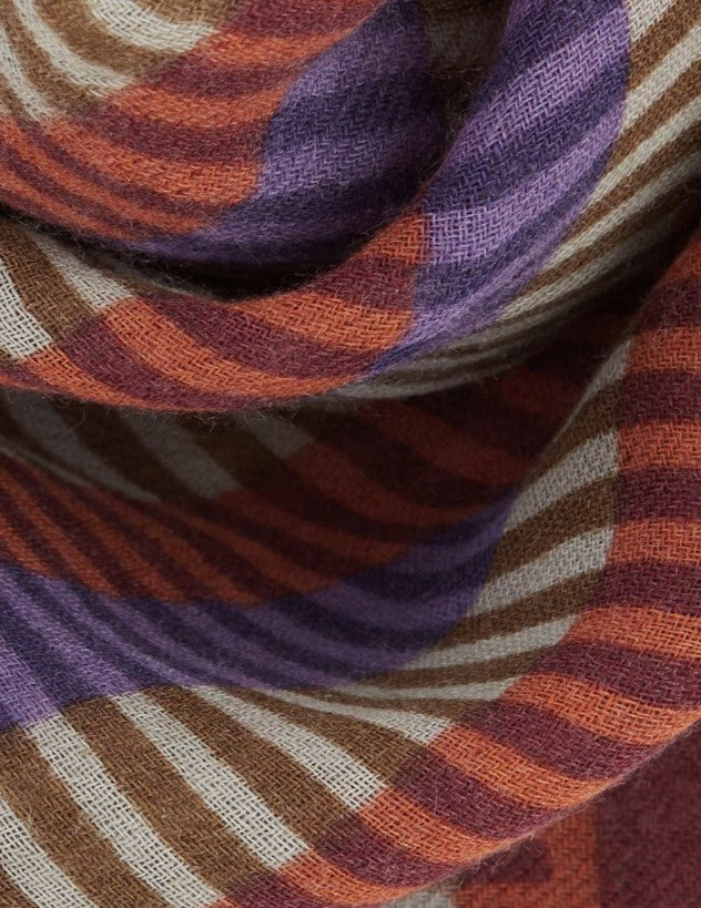 Foulard en laine - Opale Bordeaux