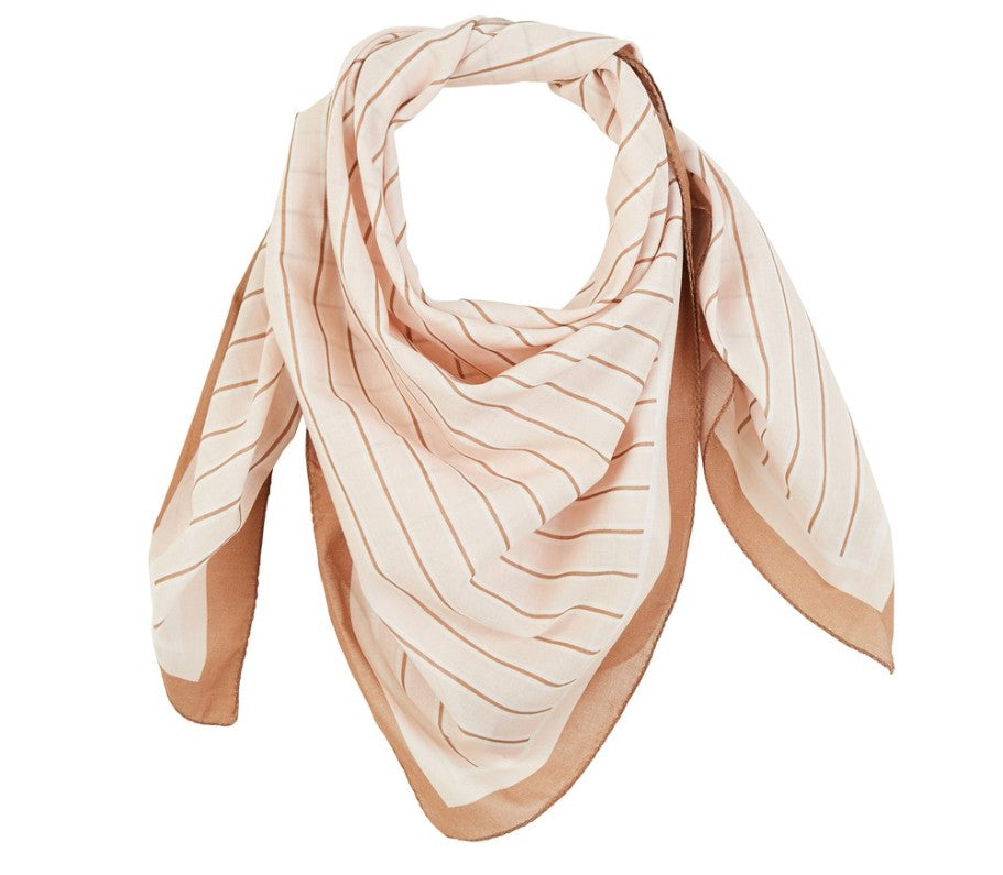 Foulard - Rayures - Crème