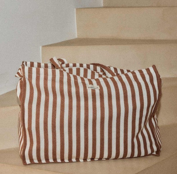 Weekend Bag - Rayures - Moka