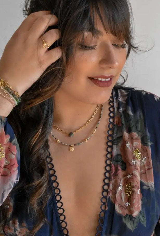 Collier - Punky - Agate Indienne