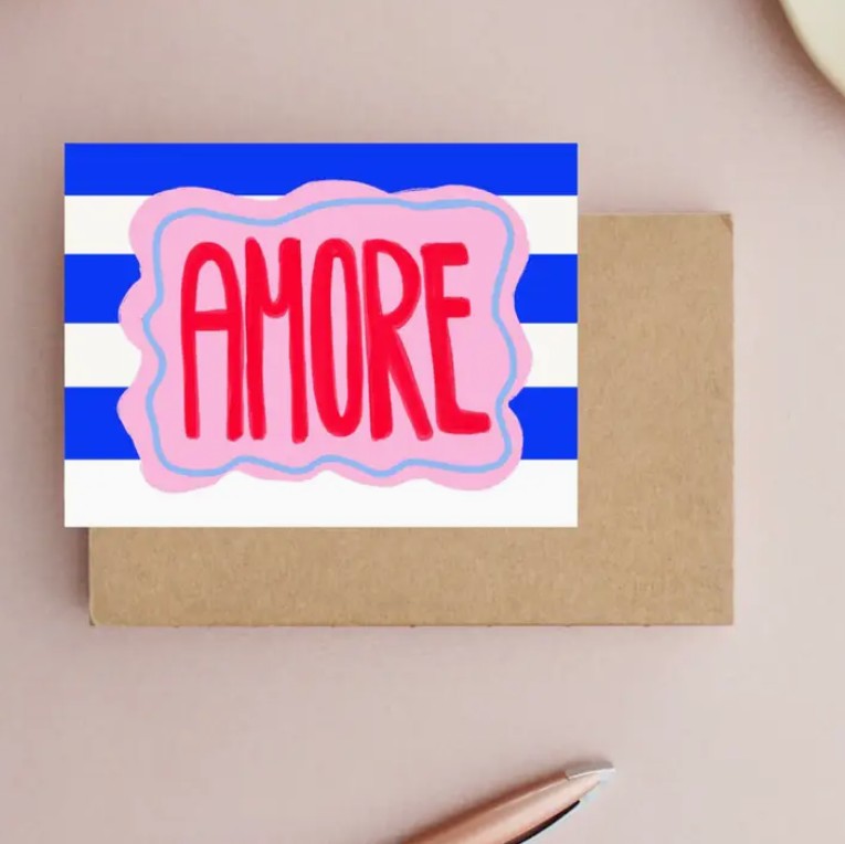 Carte postale - Amore stripes