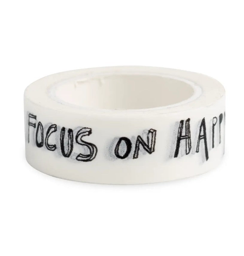 Masking tape - Focus on happy