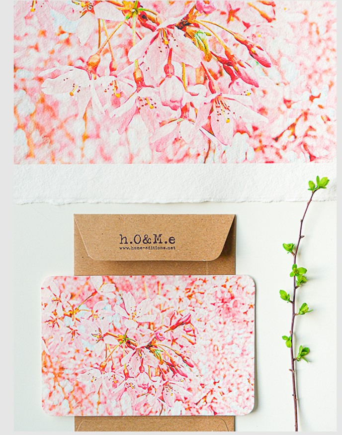 Carte Pétales Roses