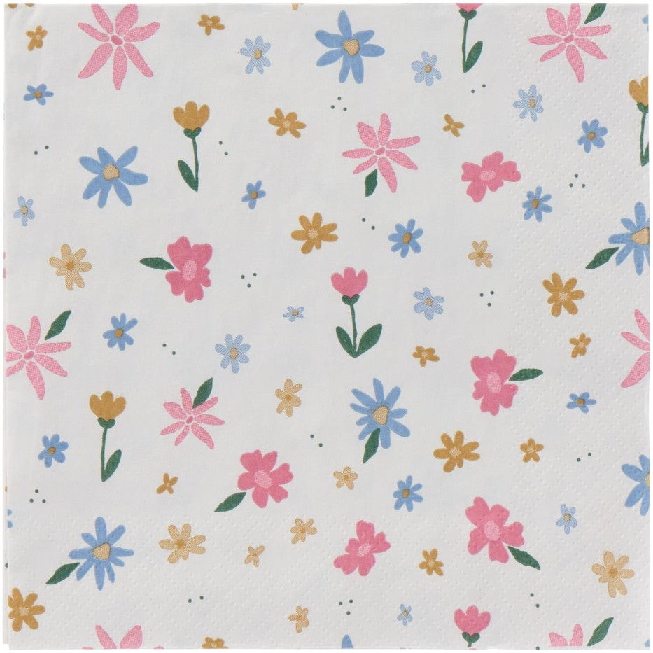 Serviettes en papier - Flower delight - 20 pces - 95867-00