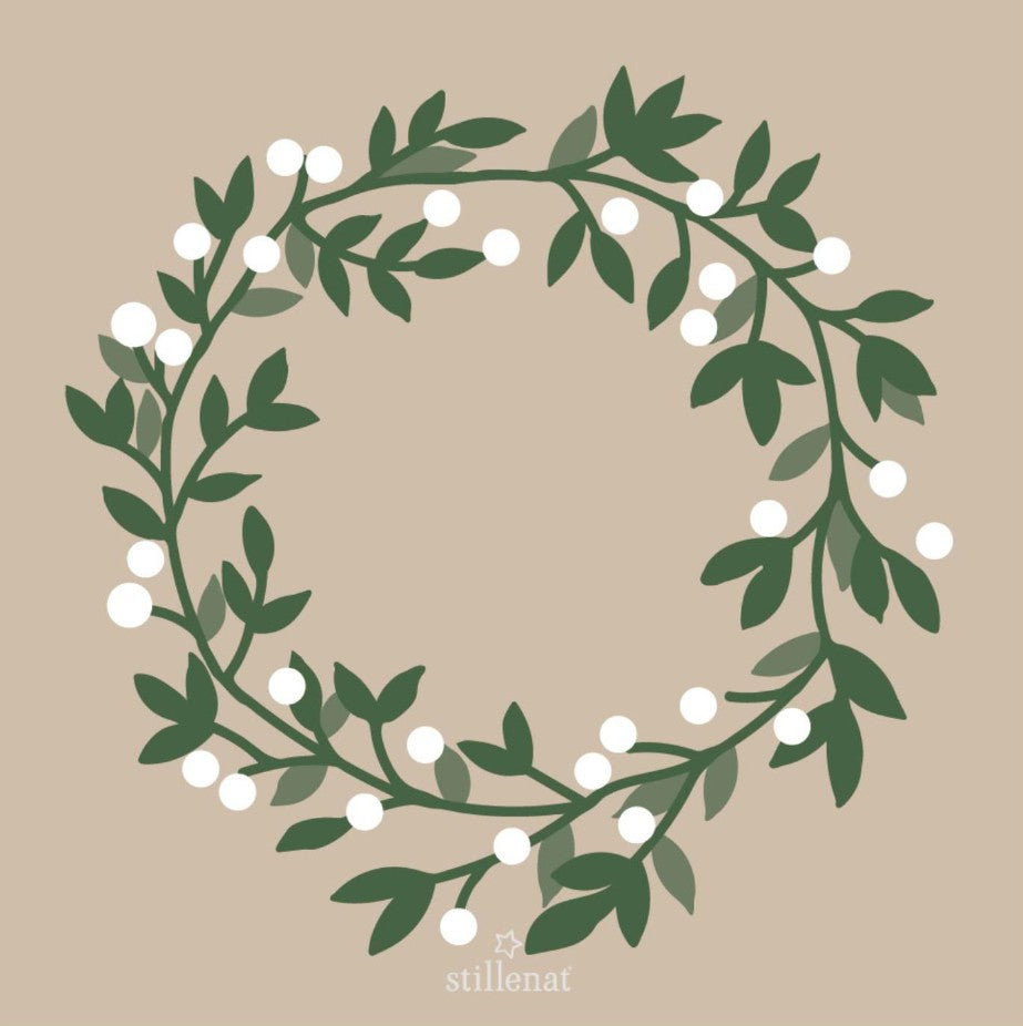 Serviettes en papier - Snowberry Wreath - 20 pces - 95910-00