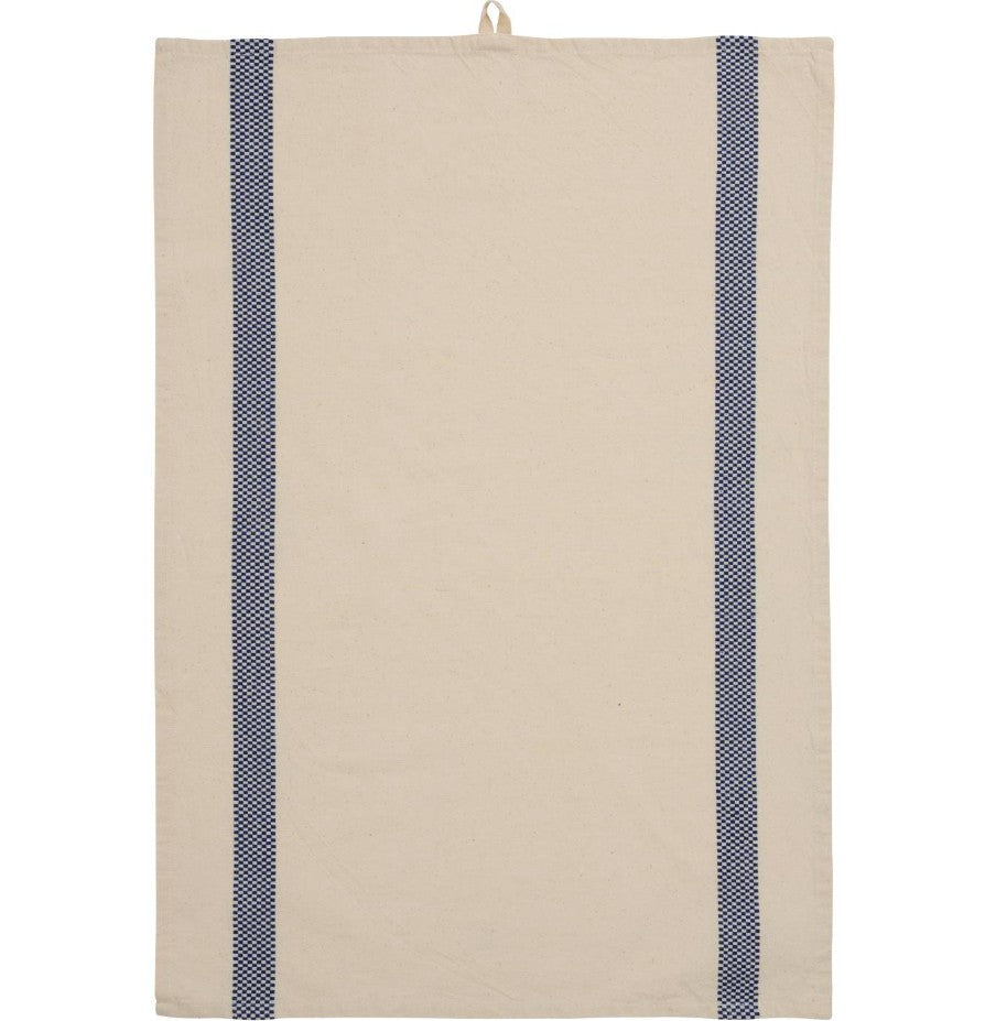 Tea Towel Chloe - Natural with dark blue woven - 66261-39