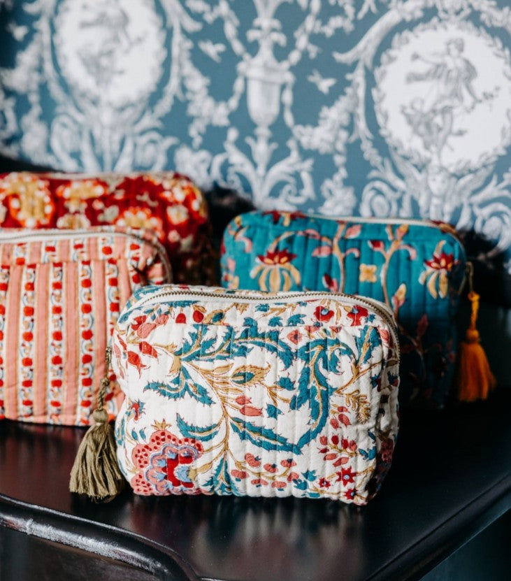 Grande trousse matelassée - Archana - Pin