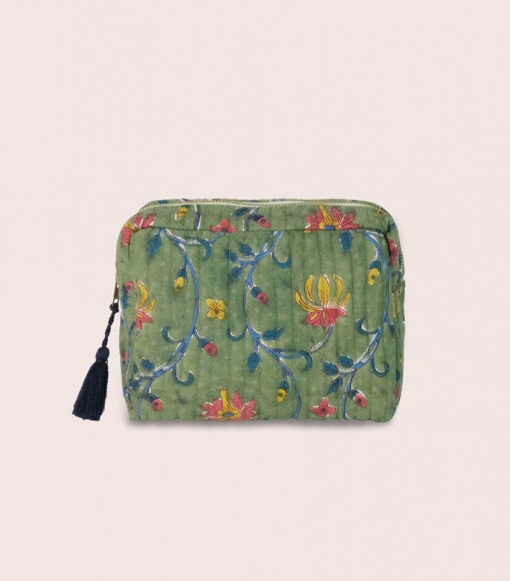 Grande trousse matelassée - Dinty - Tilleul