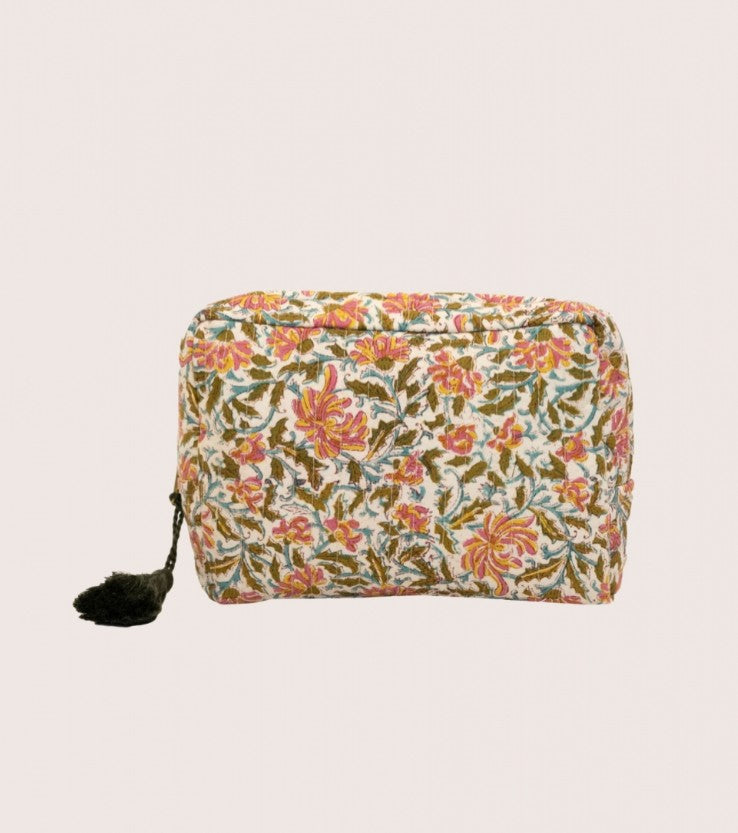 Grande trousse matelassée - Reema - Rose