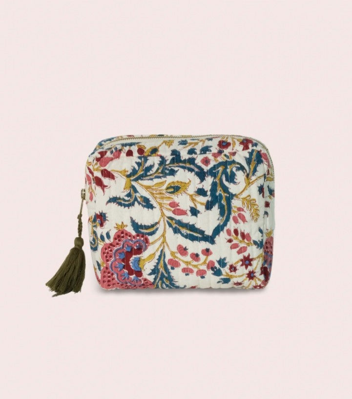 Petite trousse matelassée - Archana - Pin