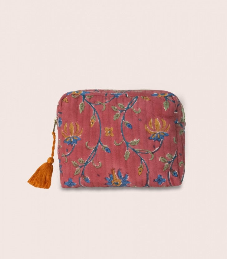 Petite trousse matelassée - Dinty - Rose