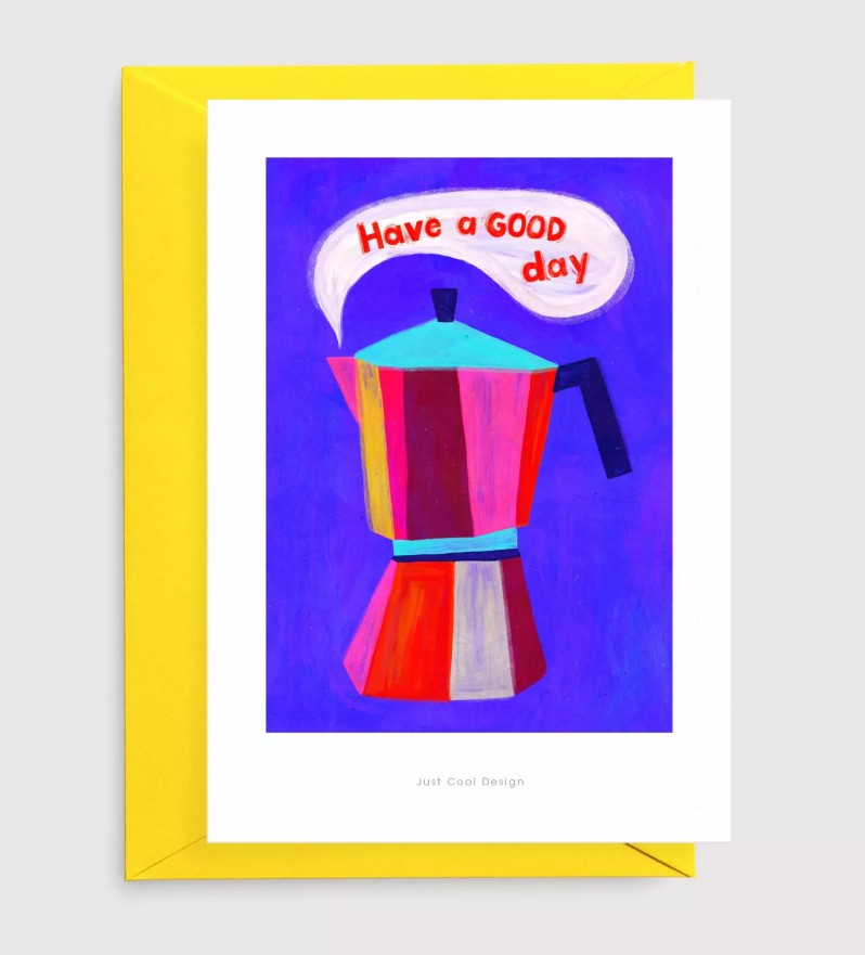 Carte postale avec enveloppe - Cafe espresso