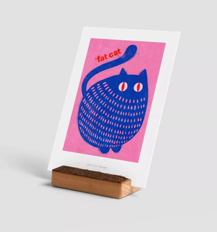 Carte postale avec enveloppe - Fat Cat
