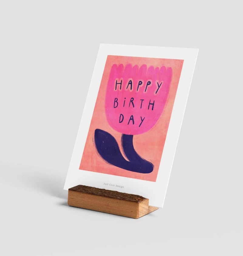 Carte postale avec enveloppe - Happy Birthday Fleur