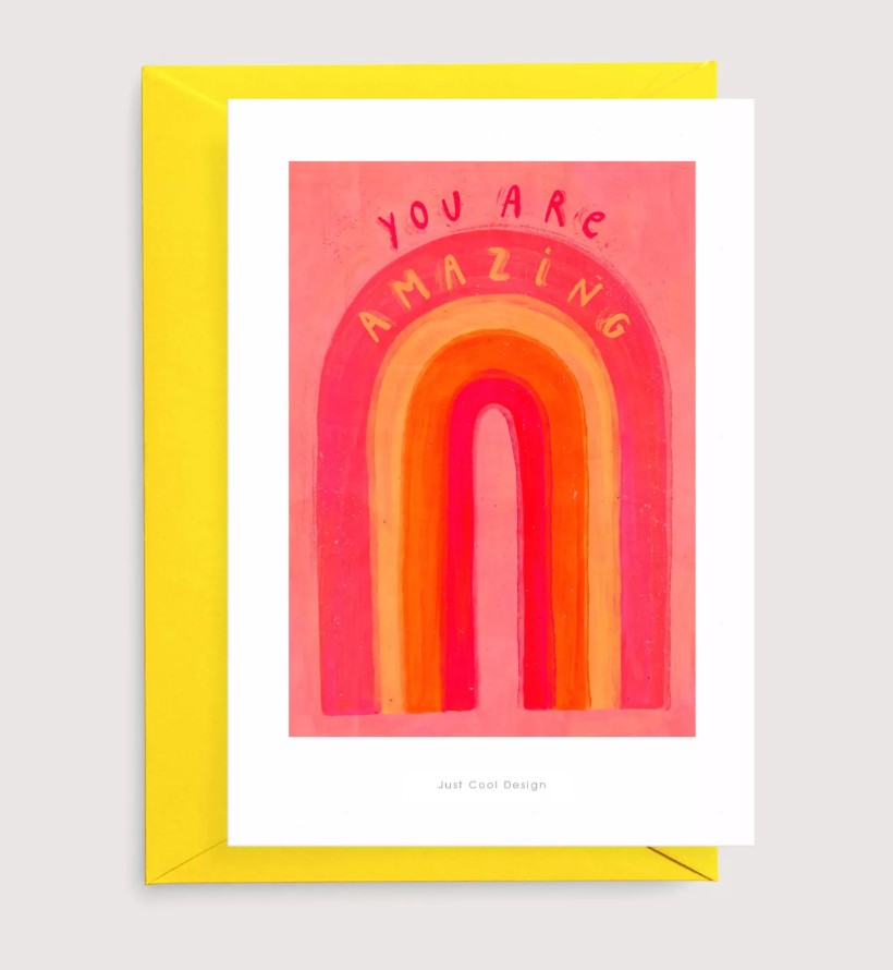 Carte postale avec enveloppe - You are amazing