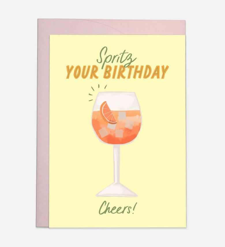Kaart blanche - carte postale - Spritz Birthday