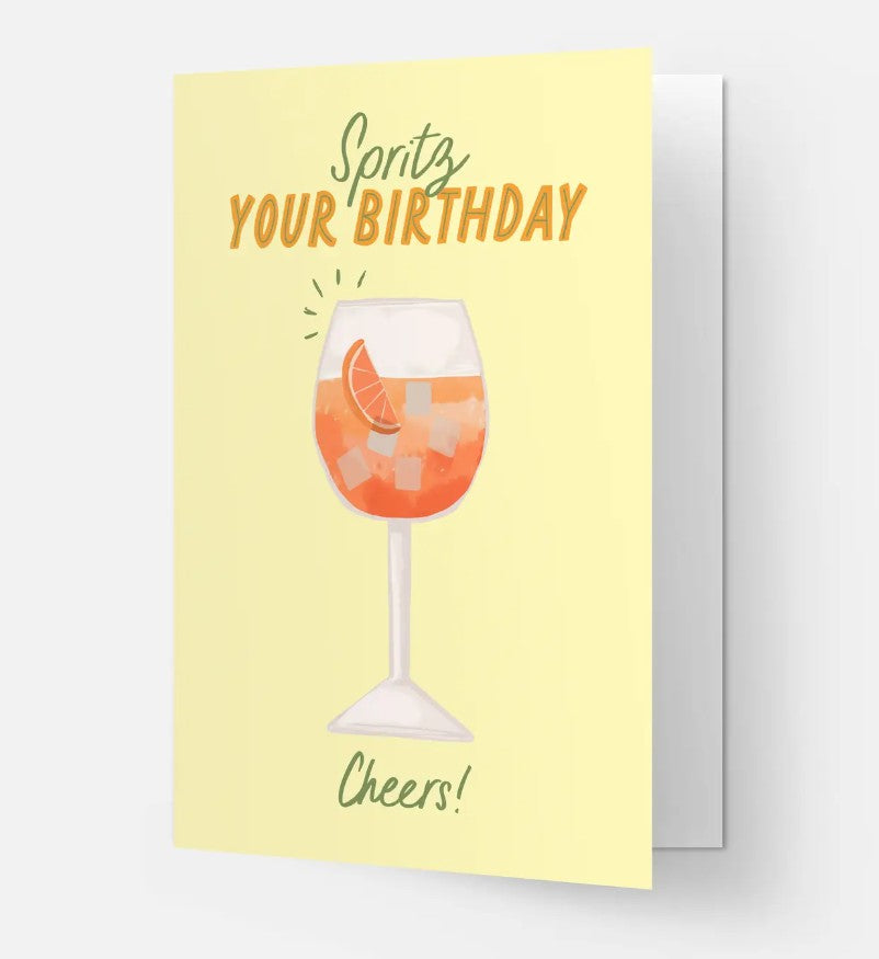 Kaart blanche - carte postale - Spritz Birthday