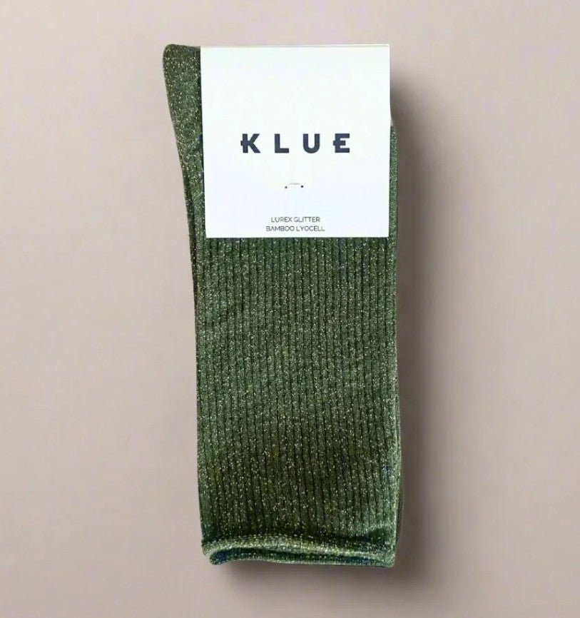 Chaussettes glitter - Kaki