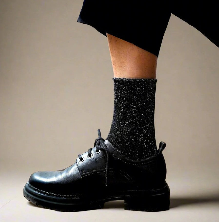 Chaussettes glitter - Noir