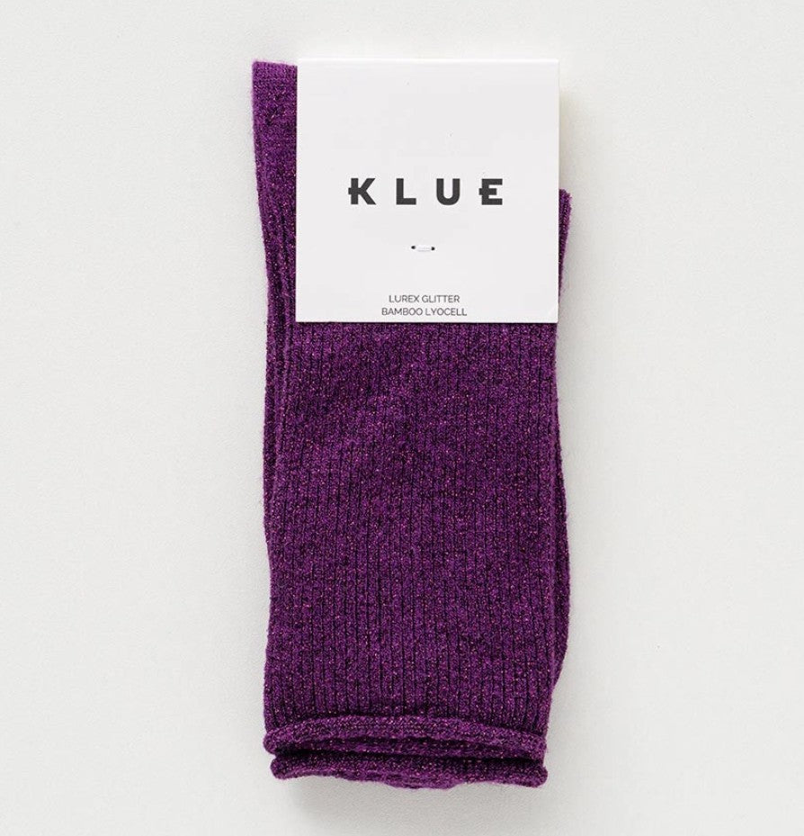 Chaussettes glitter - Violet