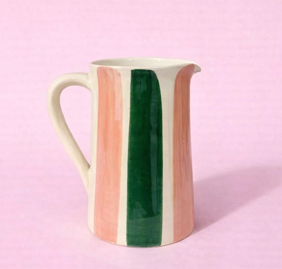 Carafe céramique - Rose et Verte
