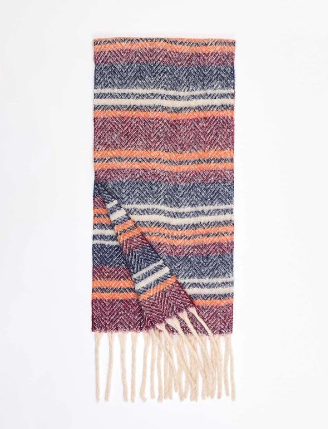Echarpe Kundra - Stripe orange - HAEK2673