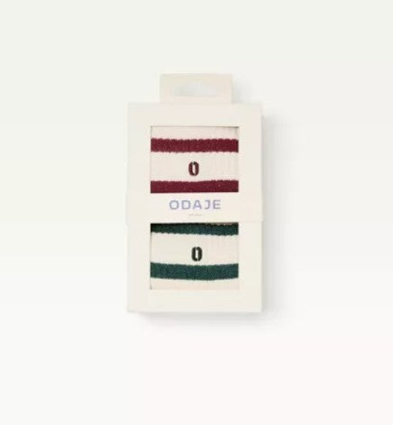 Pack de 2 chaussettes - Sport - Bordeaux sapin