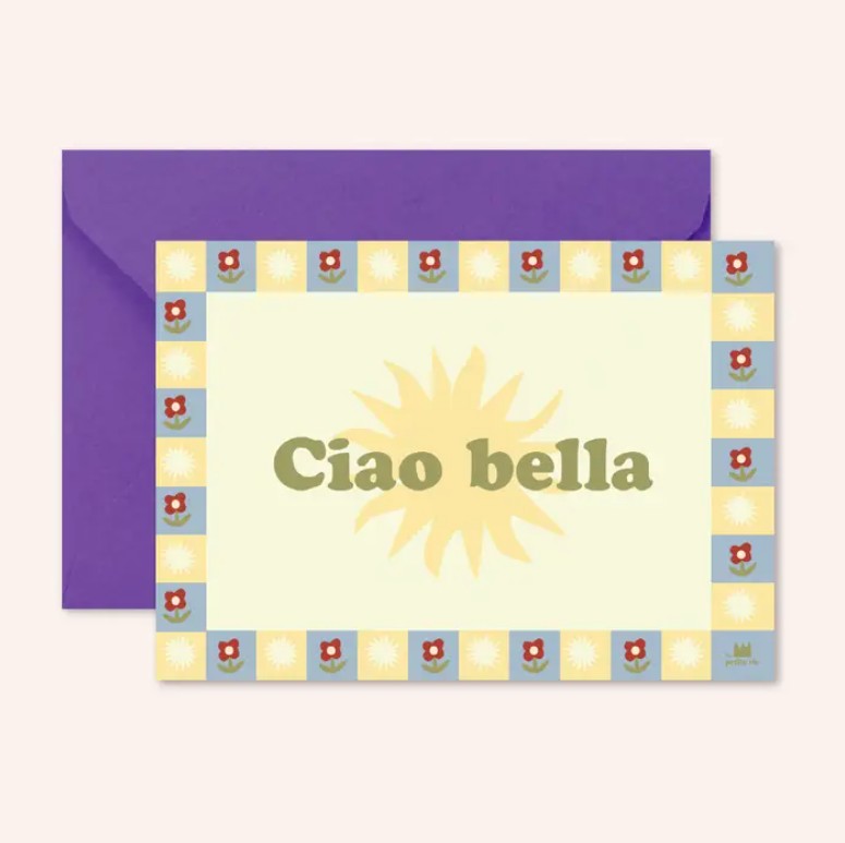 Carte avec enveloppe - Ciao Bella