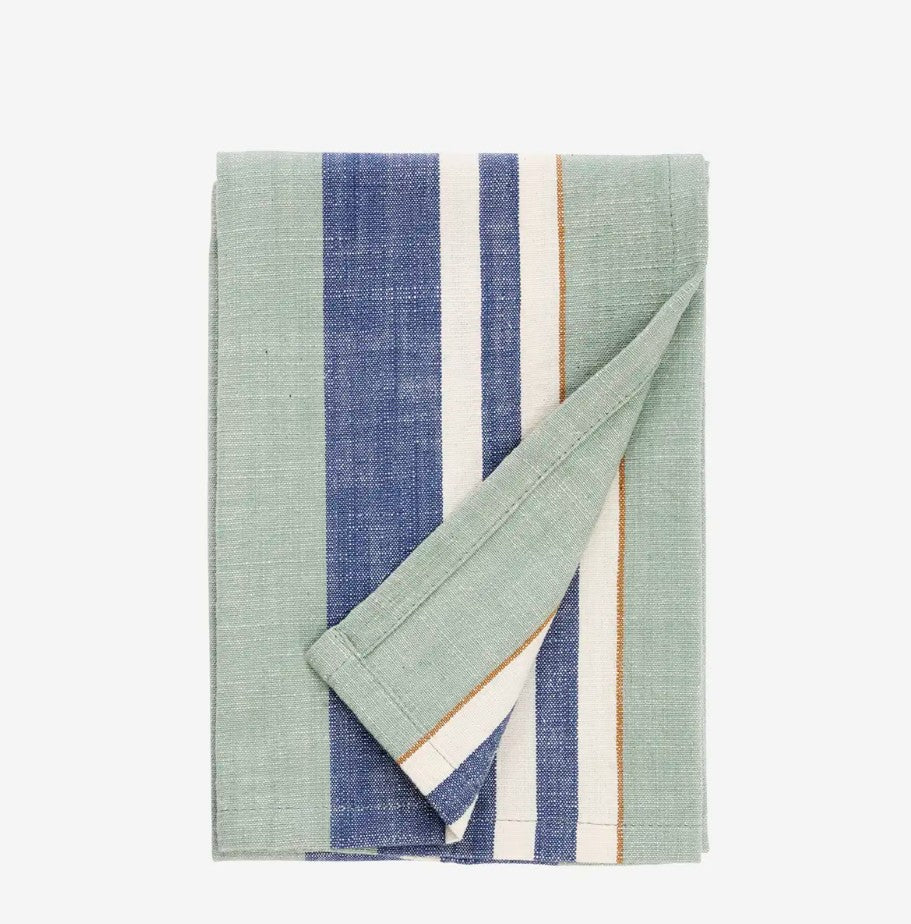 Essuie de vaisselle rayé - Sauge/bleu - JOKT5463