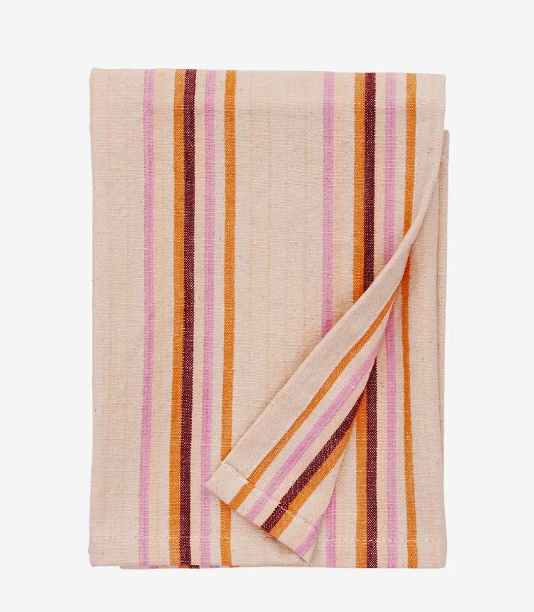 Essuie de vaisselle à carreaux - rose, orange, bordeaux - JOKT2812