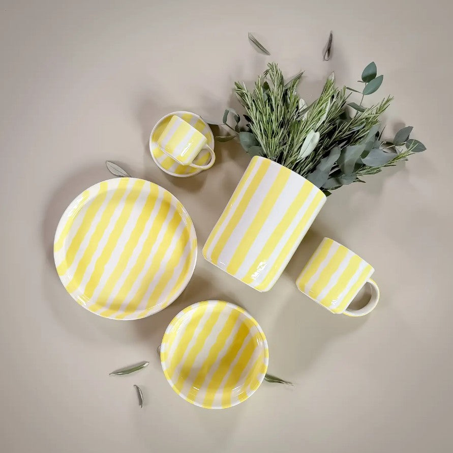 Vase Stripes - Jaune Spiaggia